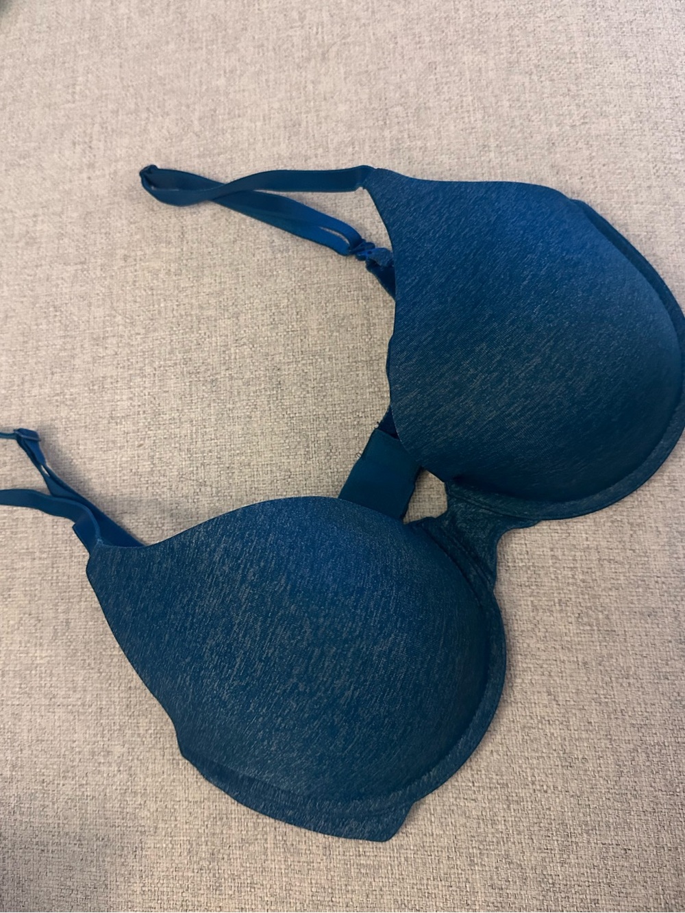 Victoria's Secret Seamless Uplift Semi Demi Padded Bra - Teal